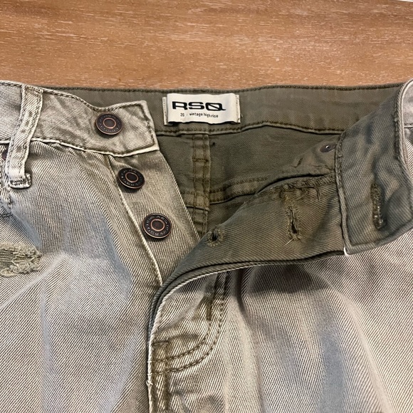 RSQ Vintage high rise size 26 olive green - Picture 3 of 4
